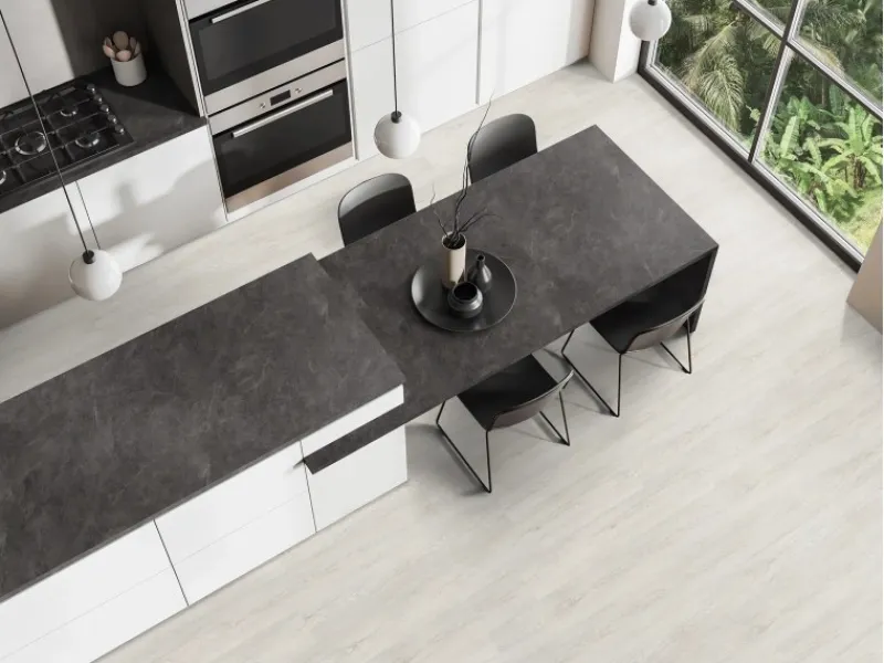 Outlet Kaindl Arbeitsplatte Schiefer Vulcano 410 cm x 60 cm x 3,8 cm