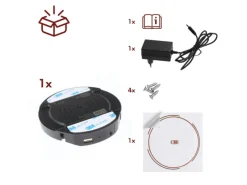 New kalb DualCharge 10W Drahtlos Ladegerät Mit 15W USB Ausgang Unterbau Bis 30 mm Unsichtbar Induktionsladegerät Mit Lüfter Netzteil 1200 mm Kabel