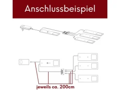 Küchenschränke<kalb LED Unterbauleuchten mit Schalter Dimmbar Edelstahl Gebürstet Küchenleuchte 3er Set Warmweiß