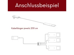 kalb  LED Unterbauleuchten Edelstahl Gebürstet 5W Küchenleuchte 3er Set neutralweiß< Küchenschränke