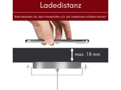 Outlet kalb QI Unterbau Und Einbau Ladegerät Grau Ladedistanz 3 - 18 mm Smart Wireless