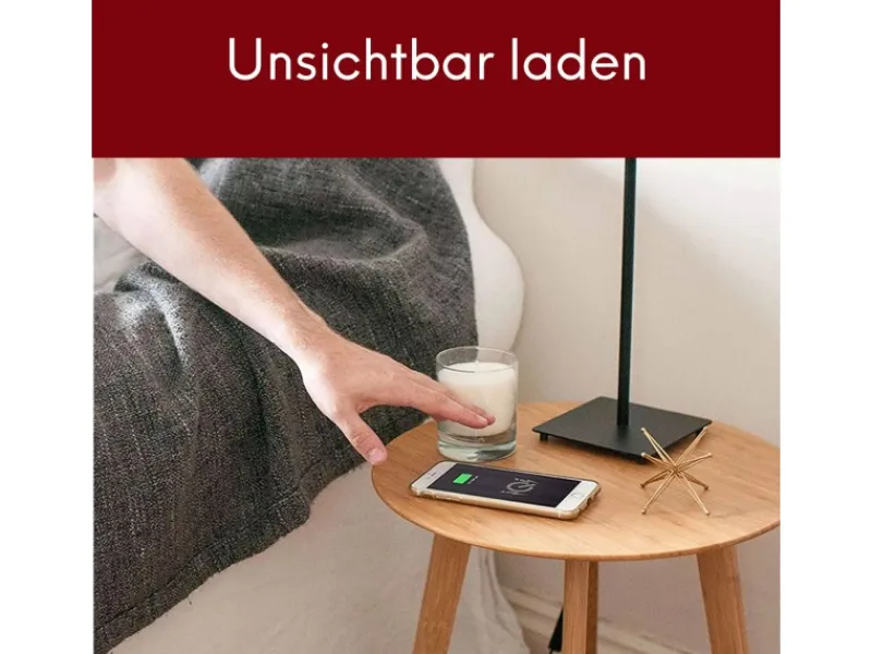 Outlet kalb QI Unterbau Und Einbau Ladegerät Grau Ladedistanz 3 - 18 mm Smart Wireless