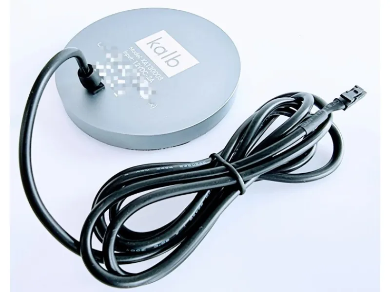 kalb 12VDC QI Unterbau Und Einbau Ladegerät Grau Ladedistanz 3 - 18 mm Wireless< Haushaltsgeräte