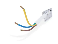 New kalb 12W LED Netzteil 12VDC Für Möbel Mit 230V Steckdose & Schalter Silbergraue Kombibox