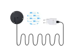 kalb 15W Unterbau Ladegerät Unsichtbar Durchmesser 85mm Induktive Ladestation Schwarz Montage Unter Möbelplatte Universell USB QC 3.0 Plug & Play
