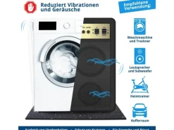 Clearance Karat Antivibrationsmatte Schallschutzmatte nach Maß Stärke 1 cm 125 x 200 cm