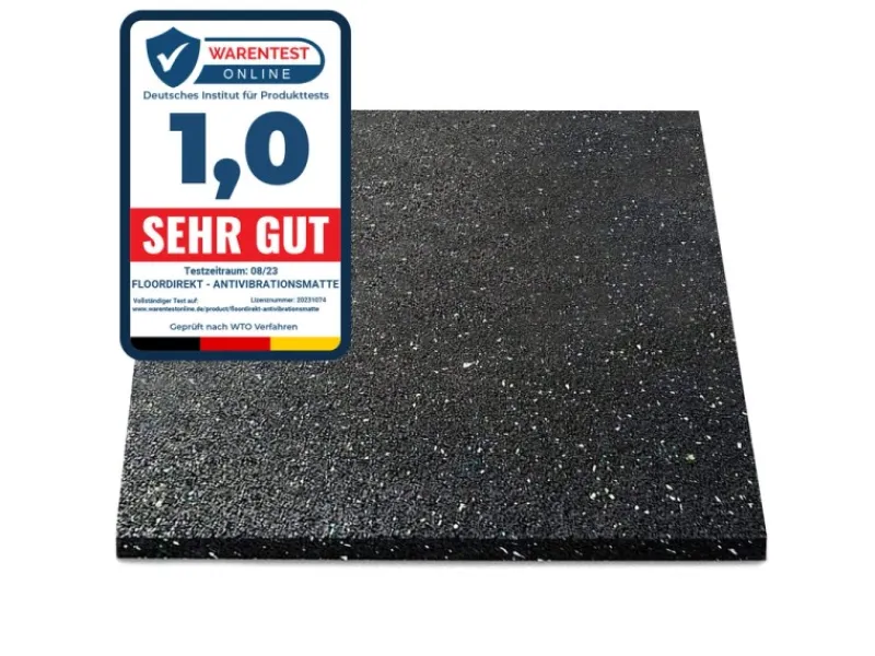 Clearance Karat Antivibrationsmatte Schallschutzmatte nach Maß Stärke 1 cm 125 x 200 cm