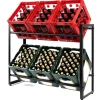 Karat Flaschenkastenständer Kenji - Robustes Lagerregal für Büro, Küche, Garage oder Flur - Schwarz - 104 x 32 x 82 cm< Küchen-Ordnungssysteme