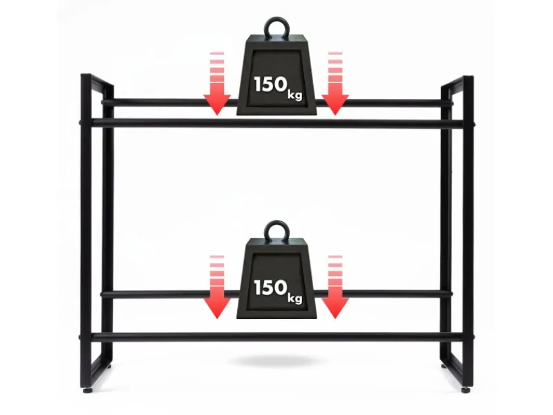 Karat Flaschenkastenständer Kenji - Robustes Lagerregal für Büro, Küche, Garage oder Flur - Schwarz - 104 x 32 x 82 cm< Küchen-Ordnungssysteme