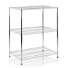 Karat Gitterregal Everest 210 kg Belastbarkeit 3 Böden Verchromt 60 x 35 x 90 cm< Küchenregale