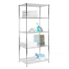 Karat Gitterregal Everest 350 kg Belastbarkeit 5 Böden Verchromt 90 x 60 x 200 cm
