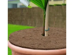Karat Töpfe<Mulchscheiben Kokos Pflanzenschutzmatte Winterschutz Kokosfaser 1 Stück Ø 20 cm