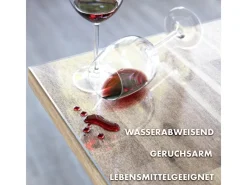 Karat Tischfolie Imperial Transparent Mattiert mit Abgeschrägter Kante 50 x 130 cm< Kücheninseln