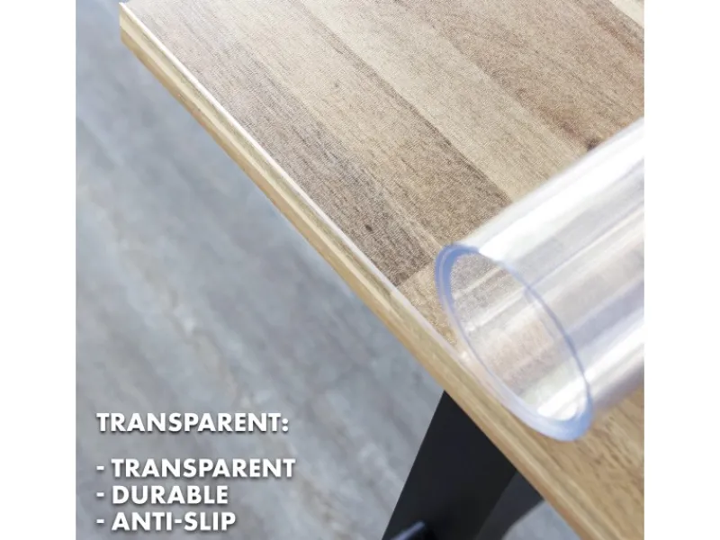 Karat Tischfolie Imperial Transparent Mattiert mit Abgeschrägter Kante 50 x 130 cm< Kücheninseln