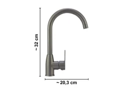 Einhebelmischer<Küchenarmatur Lattari Einhebel Gunmetal
