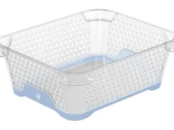 Keeeper Stapelkorb Jonas Rutschfest DIN A6 Nordic Blue 20 cm x 16 cm x 7 cm< Küchenhelfer