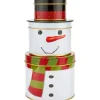 Keksdose Schneemann Ø 10,5 cm x 20,5 cm< Vorratsdosen