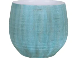 Outlet Keramik-Übertopf Faro Ø 12 cm x 11 cm Grün