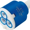 Zweigriffarmatur|Einhebelmischer<Keramikkartusche Ø 35 mm x 59 mm für Einhebelmischer