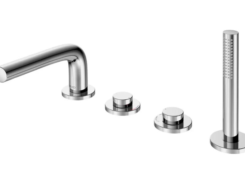 Keuco 4-Loch-Wannenarmatur Edition 400 51530 Chrom 220 mm Auslauf< Einhebelmischer