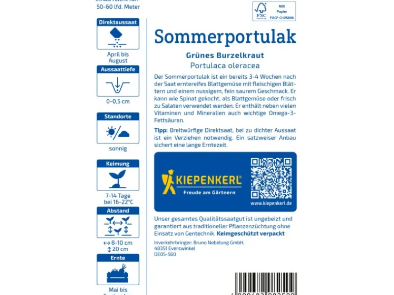 Kiepenkerl Töpfe<Portulak "Sommerportulak"