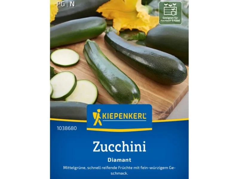 Kiepenkerl Töpfe<Zucchini "Diamant" F1-Hybride