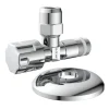 Kirchhoff Ersatzteile Küchenarmatur<Eckventil mit Schubrosette 16,7 mm (3/8"AG) x 10 mm Chrom