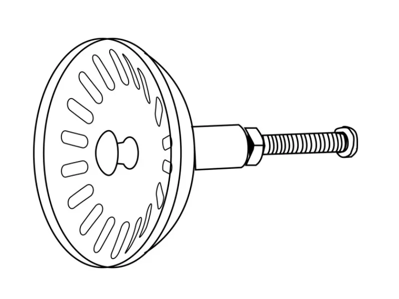 Hot Kirchhoff Ersatz-Sieb Edelstahl Ø 81 mm Passend für Korbventil 114 mm