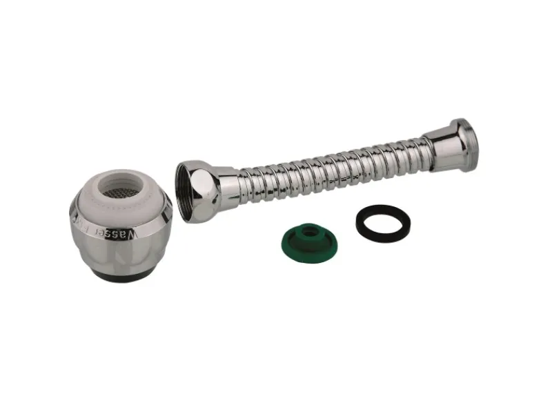 Discount Kirchhoff Metall-Schlauch Eco-Save mit Spülbrausekopf 7,5 l/min M22IG Chrom
