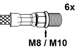 Kirchhoff O-Ring Silikon für Armaturenanschluss mit AG M8/M10 Weiß 2 x 3 Stück< Ersatzteile Küchenarmatur
