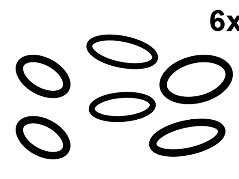 Kirchhoff O-Ring-Sortiment Gummi Diverse Größen Schwarz 6 Stück< Ersatzteile Küchenarmatur