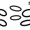 Hot Kirchhoff O-Ring-Sortiment Gummi 5 Größen Schwarz 5 x 2 Stück