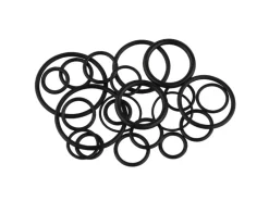 New Kirchhoff O-Ring-Sortiment Gummi Diverse Größen Schwarz 22 Stück