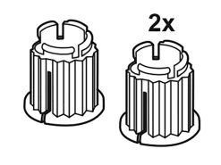 Sale Kirchhoff Rastbuchse für Oberteil Weiß 2 Stück