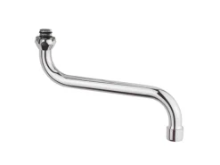 Kirchhoff S-Rohrauslauf mit Mischdüse O-Ring 20 mm (3/4") x 150 mm Chrom< Ersatzteile Küchenarmatur