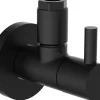 Kirchhoff Kühlschränke<Universal Eckventil für Kalt- und Warmwasserleitungen Schwarz Matt