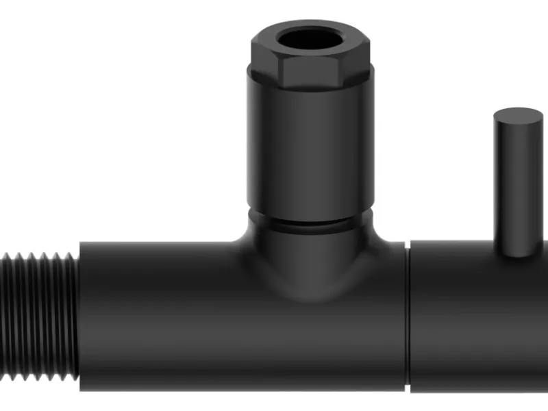 Kirchhoff Kühlschränke<Universal Eckventil für Kalt- und Warmwasserleitungen Schwarz Matt