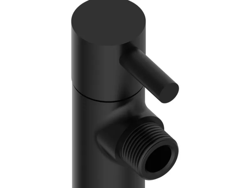 Kirchhoff Kühlschränke<Universal Eckventil für Kalt- und Warmwasserleitungen Schwarz Matt