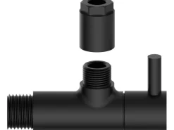 Kirchhoff Kühlschränke<Universal Eckventil für Kalt- und Warmwasserleitungen Schwarz Matt