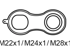 Kirchhoff Ersatzteile Küchenarmatur<Universalschlüssel für Mischdüsen M22/M24/M28 Blau