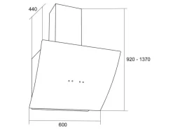 Klarstein Annabelle 60 Dunstabzugshaube Glas 595 m³/h Touch-Armatur< Dunstabzugshauben-Filter