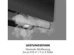 Klarstein Aurica 90 Dunstabzugshaube 90 cm Wandanbau 165 W Schwarz< Herde