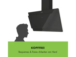 Klarstein Aurica 90 Dunstabzugshaube 90 cm Wandanbau 165 W Schwarz< Herde