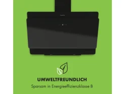 Klarstein Aurica 90 Dunstabzugshaube 90 cm Wandanbau 165 W Schwarz< Herde