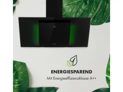 Klarstein Eleonora 90 Dunstabzugshaube 420 m³/h Touch-Panel Ambiente-Licht Schwarz< Dunstabzugshauben-Filter