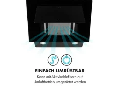 Klarstein Eleonora 60 Dunstabzugshaube 426 m³/h Touch-Panel Ambiente-Licht Schwarz< Dunstabzugshauben-Filter