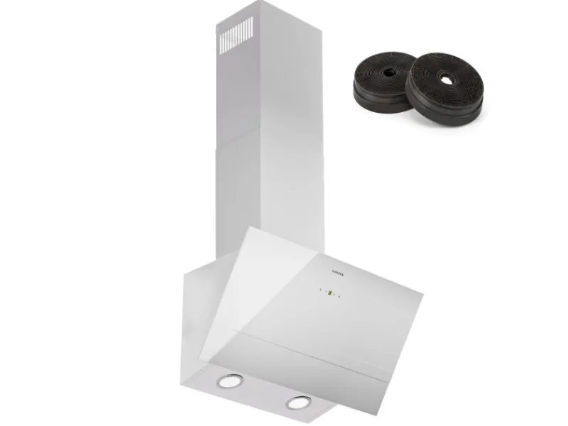 Klarstein Herde<Laurel 60 Dunstabzugshaube 60cm Abluft 247 m³/h LED Touch Weiß