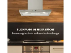 Klarstein Dunstabzugshauben-Filter|Herde<Limelight Dunstabzugshaube 60cm Wandhaube 600m³/h Edelstahl Silber