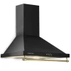 Klarstein Montblanc 60 Dunstabzugshaube 610m³/h 165W 2x1,5W LED Reling Schwarz