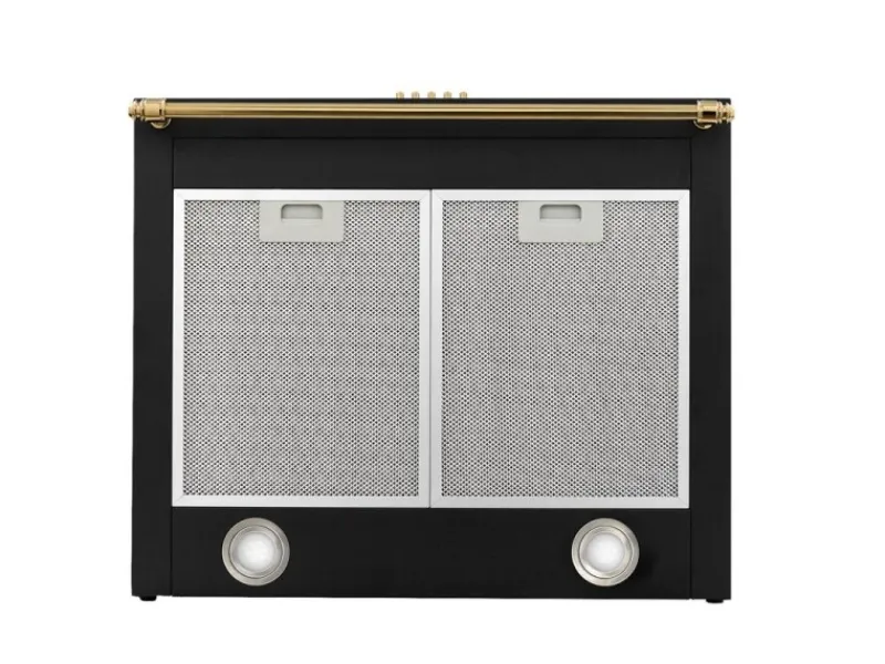 Klarstein Montblanc 60 Dunstabzugshaube 610m³/h 165W 2x1,5W LED Reling Schwarz